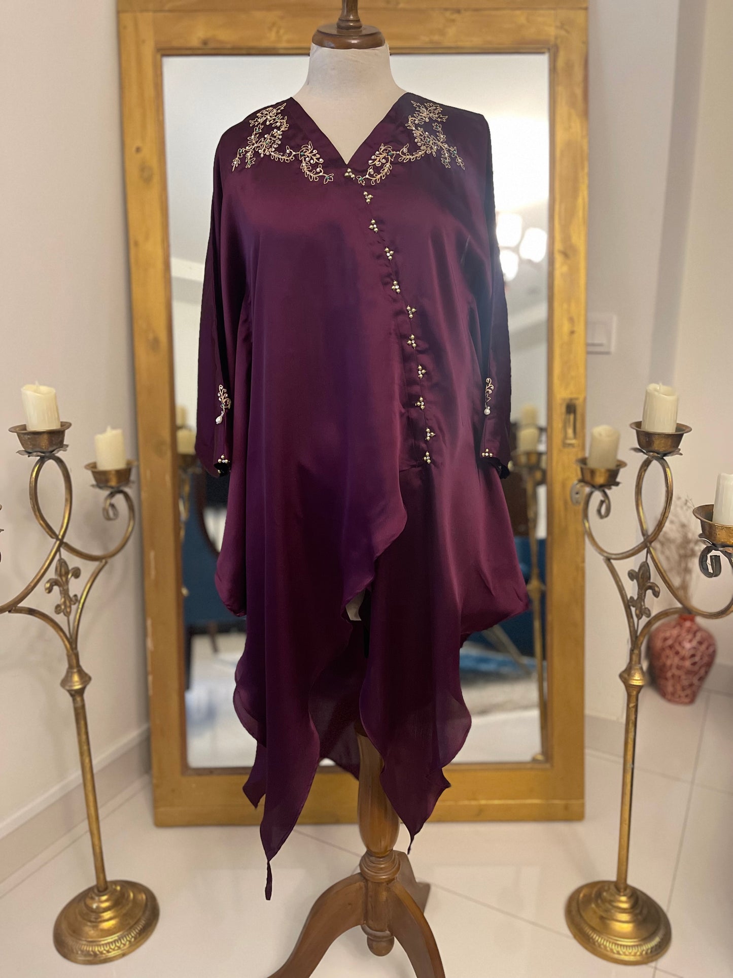 Purple cape top