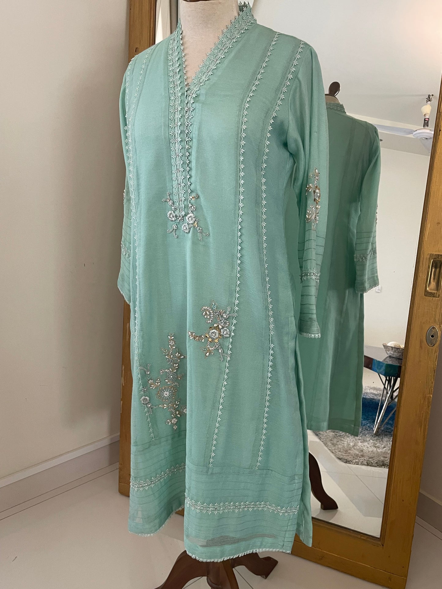 Mint Green Cotton Net