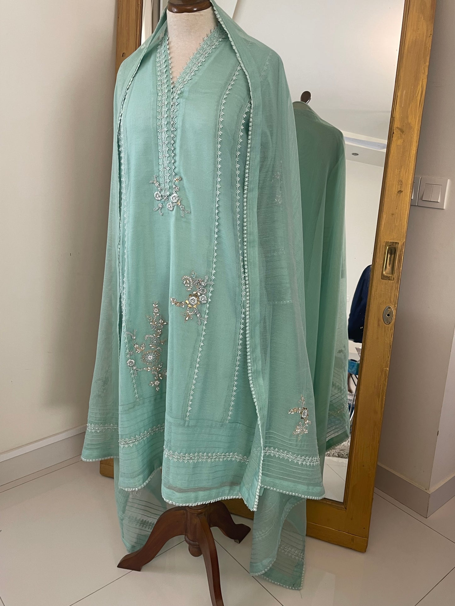 Mint Green Cotton Net