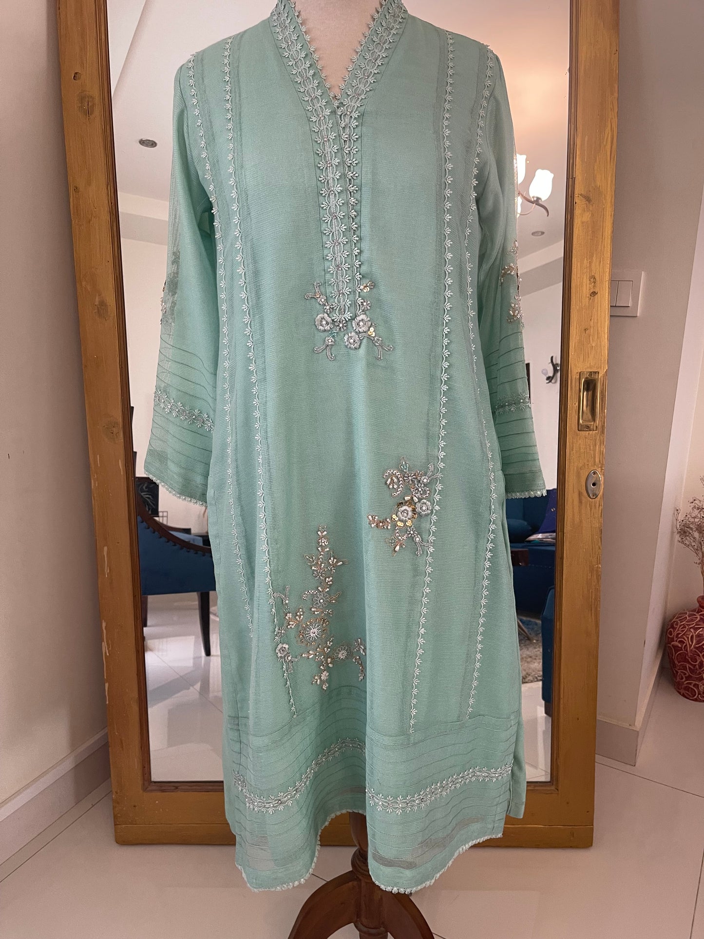 Mint Green Cotton Net