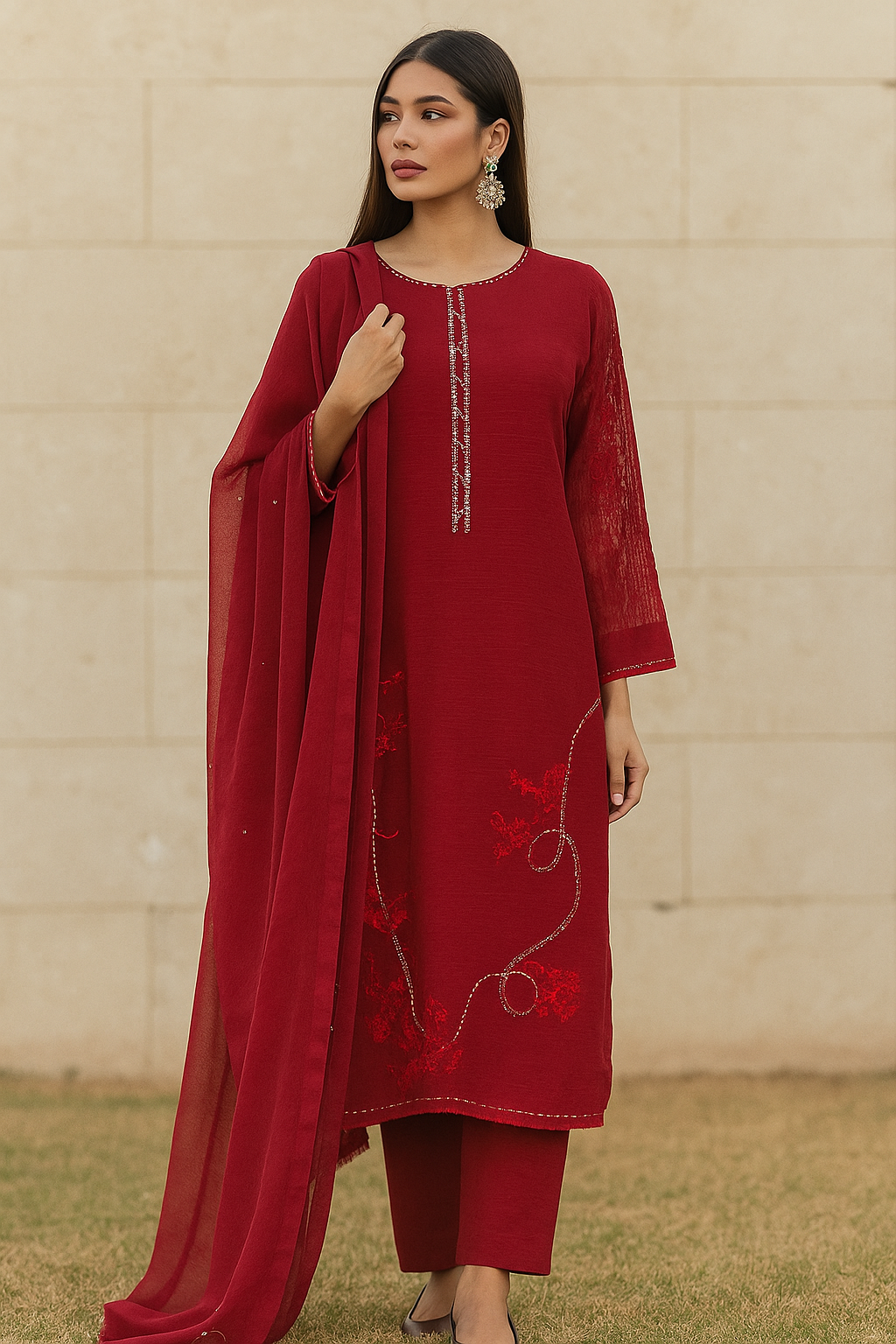 HK 71 Red Cotton net