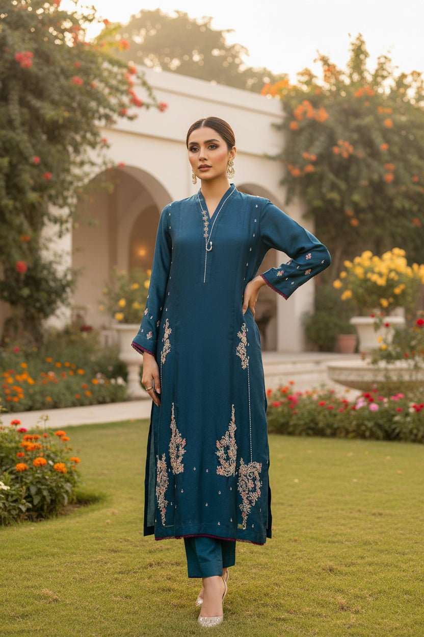 HK 118 Deep Teal blue