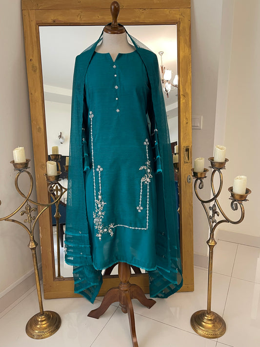 HK47#Sea green & Dirty Pink