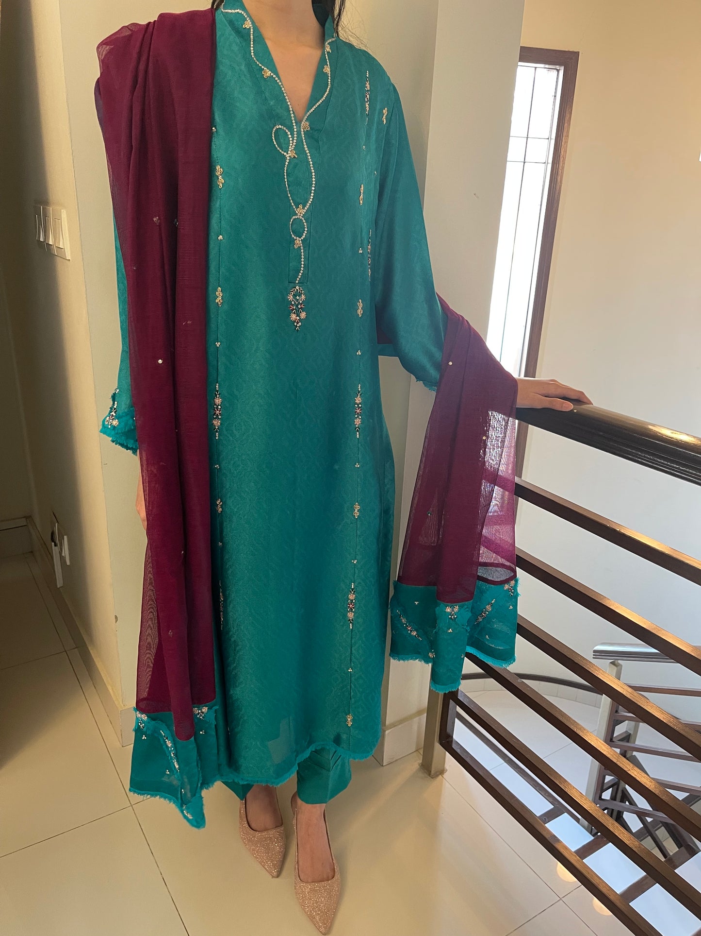 Magenta Purple,Black,Teal blue,Burgundy