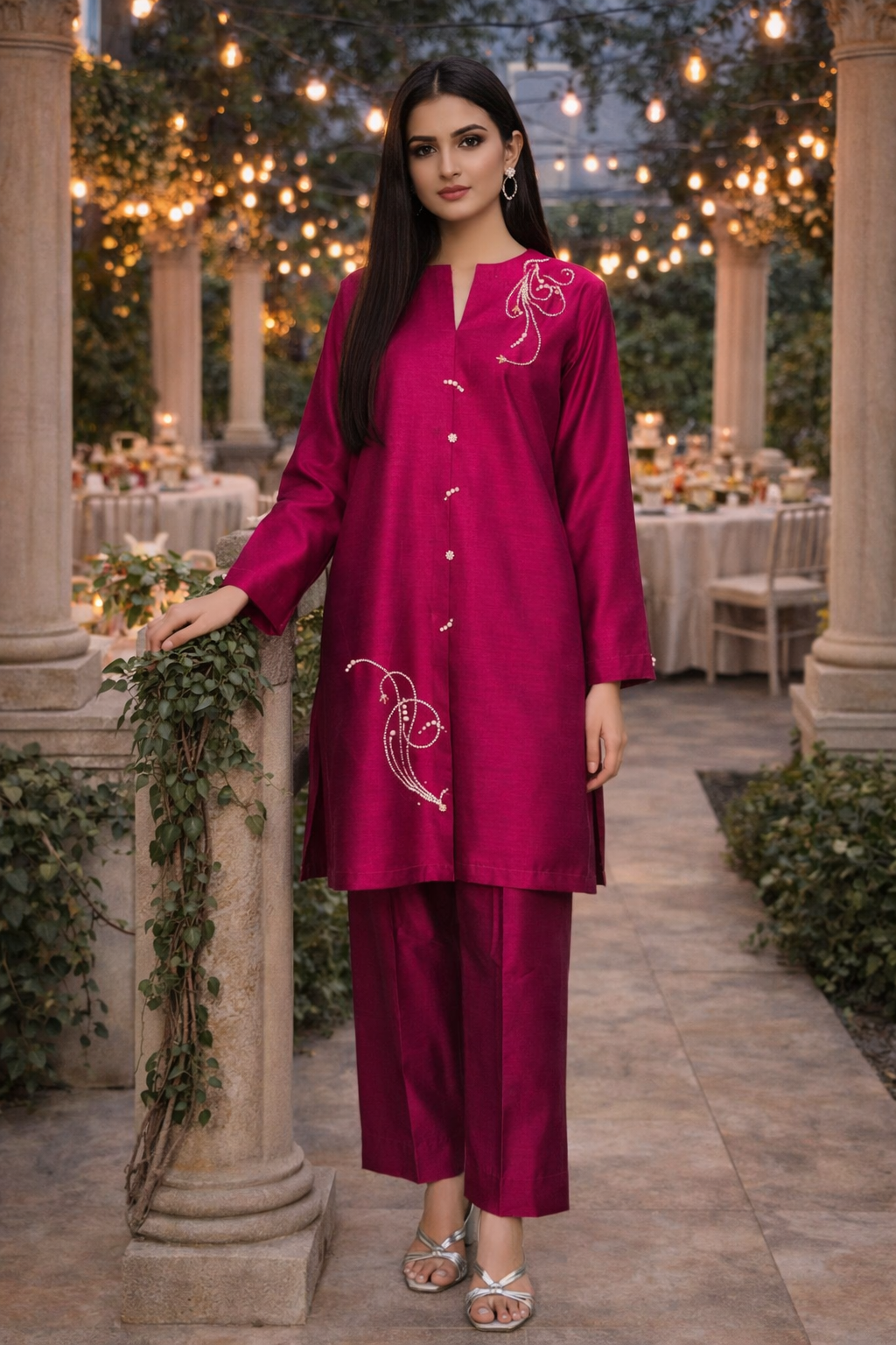 HK 45 Magenta with Swirls