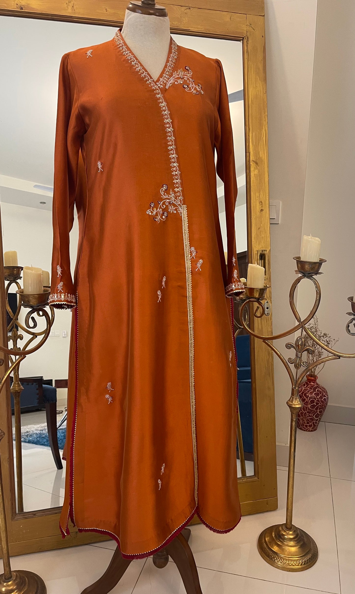 Burnt Orange with Marron