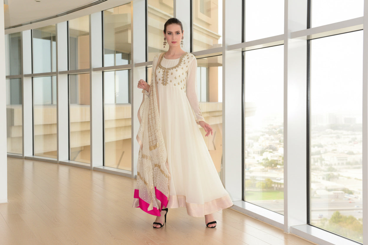 HK 96 Offwhite Chiffon