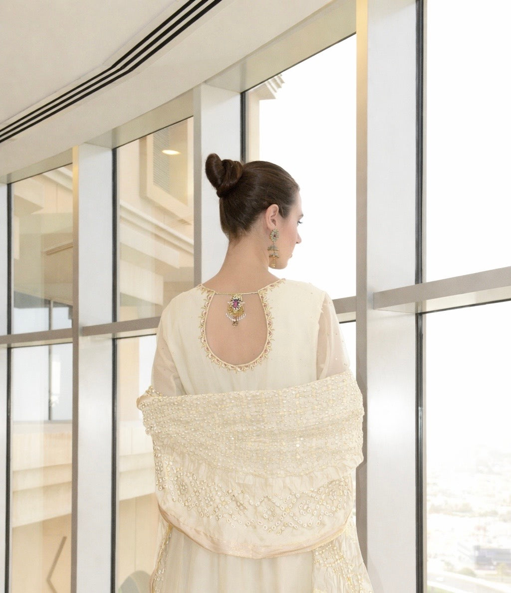 HK 96 Offwhite Chiffon