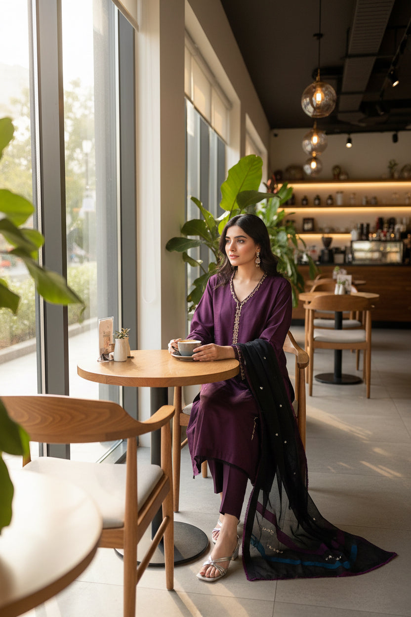 HK 106 Purple with Black