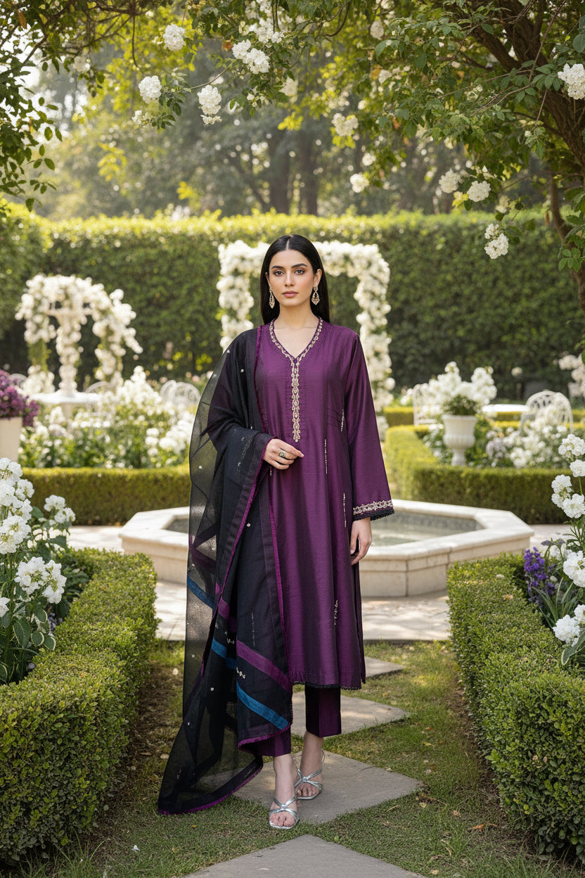 HK 106 Purple with Black