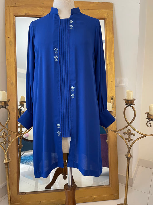 HK 60 Royal blue Georgette