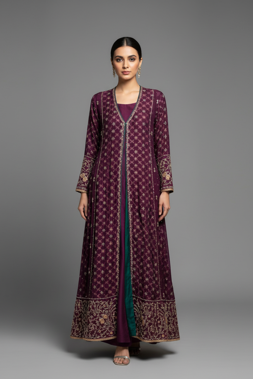 HK 102 Dark Purple Coat